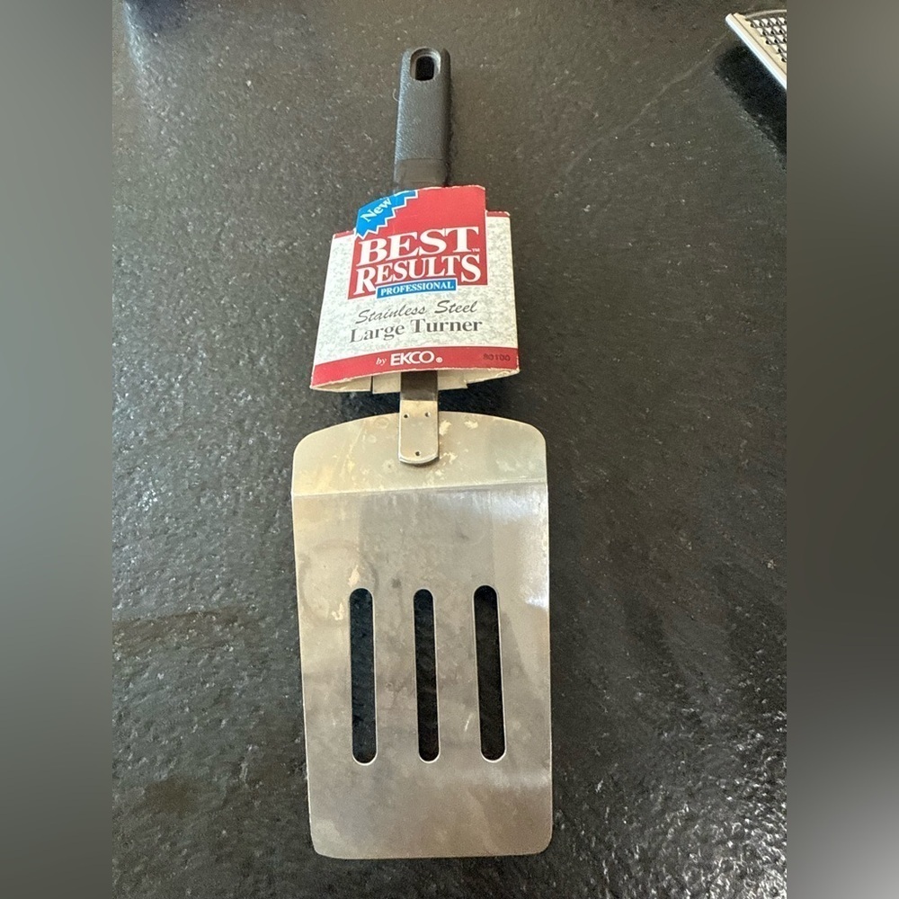 Vintage Ekco 3-Slotted Kitchen Spatula Flipper (NOS) - Picture 3 of 3